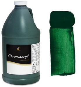 Chromacryl Acrylic Paint – 2 Liter (67.7oz)- Green Deep