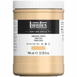 Liquitex Professional Heavy Body Acrylic Paint - (32oz/946ml) Unbleached Titanium