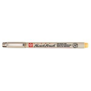 Sakura Pigma Micron Pen - Yellow, Sketch Brush