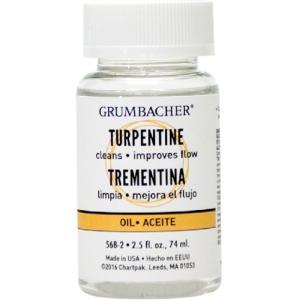 Grumbacher Turpentine - (2.5oz/74ml)  568-2