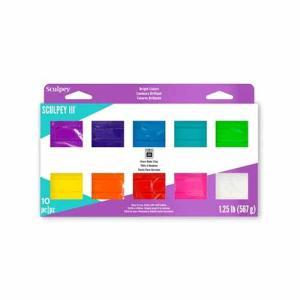 Sculpey III Oven-Bake Clay Multipack - (10 Count) Bright Ideas