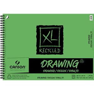 Canson XL Recycled Drawing Pad 18" x 24" - (30 Sheets, 70lb)