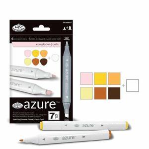 Royal Langnickel Azure Dual-Tip Alcohol Marker Set - 7pc Complexion