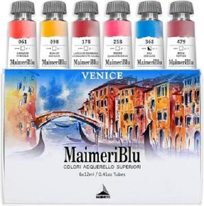 MaimeriBlu Venice Thematic Watercolor Set  6ct 12ml  M1698052