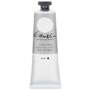 Gamblin Artist’s Oil Colors – (1.25oz/37ml) Fast Dry Titanium White  1840