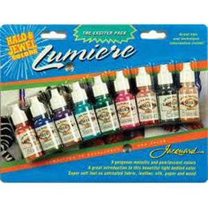 Jacquard Lumiere Fabric Paint Exciter Pack - (9 Pack) Halo & Jewel Colors
