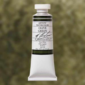 M. Graham & Co. Watercolor Paint – (0.5oz/15ml) Olive Green