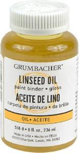 Grumbacher Linseed Oil - (8oz/237ml)