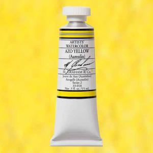M. Graham & Co. Watercolor Paint – (0.5oz/15ml) Azo Yellow