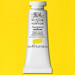 Winsor & Newton Designers Gouache  (0.47oz/14mL) Primary Yellow