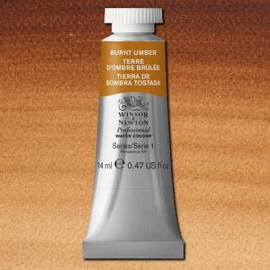 Winsor & Newton Professional Water Colour – (.47oz/14ml) Burnt Umber