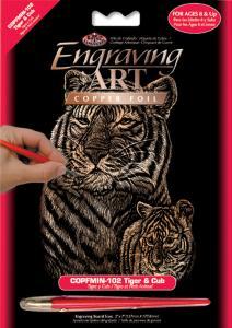 Copper Mini Engraving Art Kit- Tiger & Cub