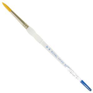Royal Langnickel Soft-Grip Gold Taklon Brush - Short Handle, Round #8