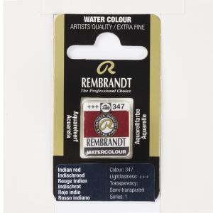 Rembrandt Professional Watercolor Half Pan -347 Indian Red