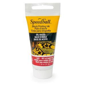 Speedball Red Oil Based Relief Block Printing Ink (1.25oz/37ml)
