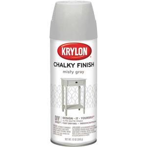Krylon Chalky Finish Spray Paint - (12 Oz) Misty Gray