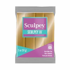 Sculpey III Oven-Bake Clay (2oz bar) - Jewelry Gold