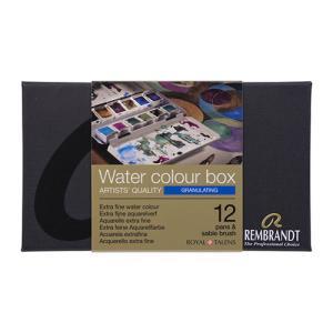 Rembrandt Professional Watercolor Pans Set / Metal Tin  -12ct Granulating    05838692