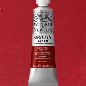 Winsor & Newton Griffin Alkyd Oil Paint - (1.25oz/37ml) Cadmium Red Deep Hue