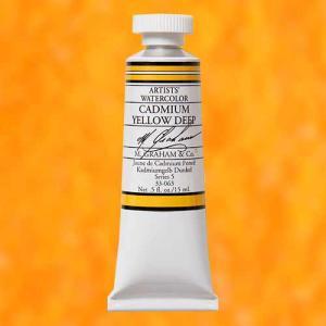 M. Graham & Co. Watercolor Paint – (0.5oz/15ml) Cadmium Yellow Deep