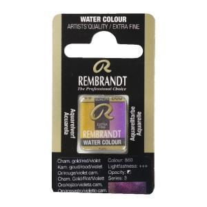 Rembrandt Professional Watercolor Half Pan -860 Chameleon Gold Red Violet