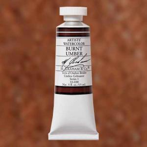 M. Graham & Co. Watercolor Paint – (0.5oz/15ml) Burnt Umber