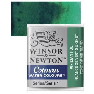 Winsor & Newton Cotman Half Pan Watercolor - Virdian Hue  0301696