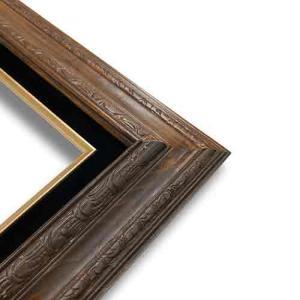 Econo Frame Tuscan Walnut Stain with Black Liner - 15" x 30"
