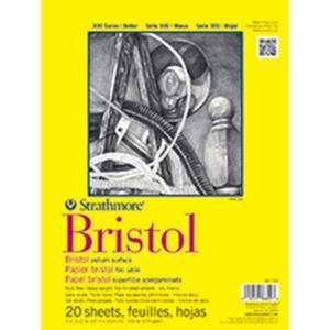 Strathmore 300 Series Bristol Pad  9" x 12"  - (20 sheets, 100lb) Vellum