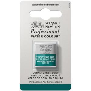 Winsor & Newton Professional Water Colour Half Pan - Cobalt Green Deep