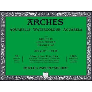 Arches Watercolor Cold Press Block 12" x 16" - (20 Sheets, 140lb)