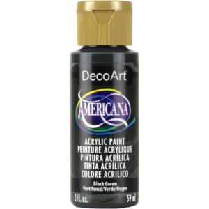DecoArt Americana Acrylic Paint - (2oz/59ml) Black Green