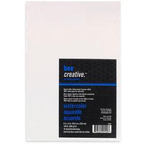 Bee Creative Watercolor Paper 6? x 9? – (15 Sheets, 140lb)