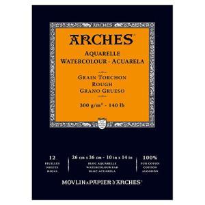 Arches Watercolor Rough Press Pad 10" x 14" - (12 Sheets, 140lb)