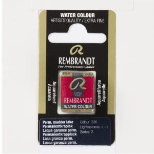 Rembrandt Professional Watercolor Half Pan -336 Permanent Madder Lake