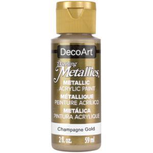 DecoArt Dazzling Metallics Acrylic Paint - (2oz/59ml) Champagne Gold