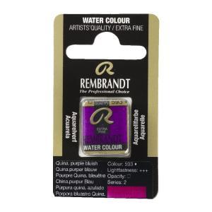 Rembrandt Professional Watercolor Half Pan - 593 Quinacridone Purple Blue