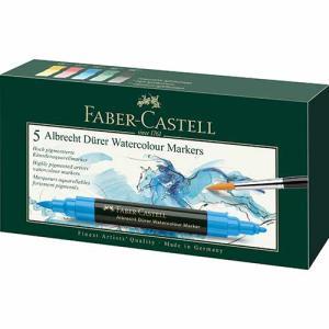 Faber Castell Albrecht Durer Artist Watercolor Markers Wallet- 5ct