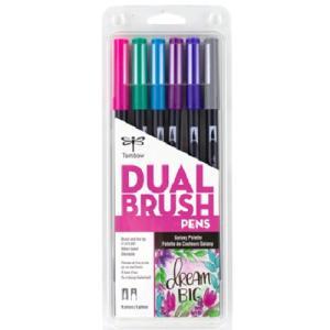 Tombow Dual Brush Pen Set - Galaxy 6pk  56213