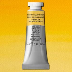 Winsor & Newton Professional Water Colour – (.47oz/14ml) Winsor Yellow Deep