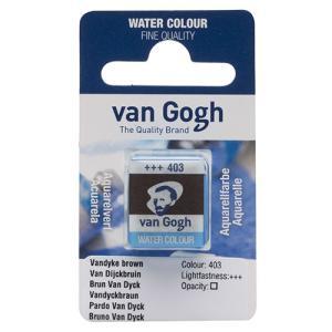 Royal Talens Van Gogh Water Colour Half Pan - Vandyke Brown