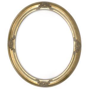 Closeout Oval Frame Gold with Baroque Accents - 20" x 24"