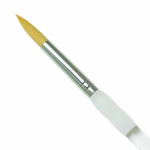 Royal Langnickel Soft-Grip Gold Taklon Brush - Short Handle, Round #16