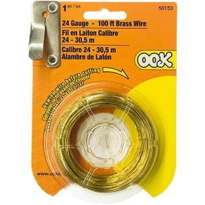 Ook Hobby Wire - (100ft) Brass, 24 Gauge