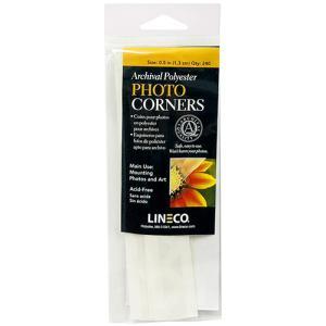 Lineco Archival Polyester Photo Corners – (240 Pack) 0.5"
