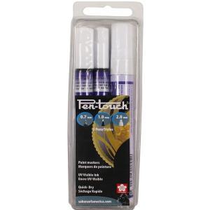 Sakura Pen-Touch UV Visible Paint Markers- 3pc Black Light Set 42000