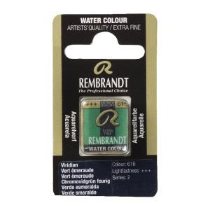 Rembrandt Professional Watercolor Half Pan - 616 Viridian