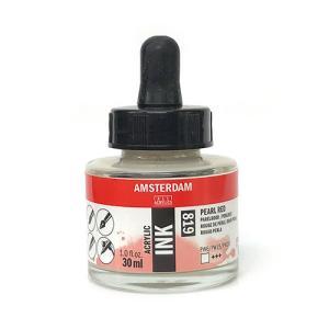 Royal Talens Amsterdam Acrylic Ink - (1oz/30ml) Pearl Red