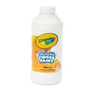 Crayola Washable Finger Paint - White 16oz