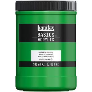 Liquitex Basics Acrylic Paint - (32oz/946ml) Light Green Permanent